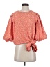Vince Camuto 100% Polyester Orange 3/4 Sleeve Blouse Size XS - photo 1