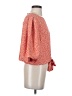 Vince Camuto 100% Polyester Orange 3/4 Sleeve Blouse Size XS - photo 4
