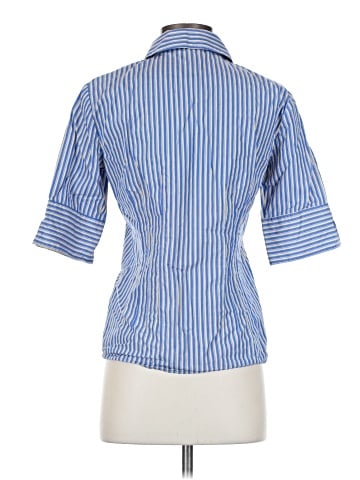 Lafayette 148 New York 3/4 Sleeve Button-Down Shirt (view 2)