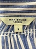 Max Studio Stripes Blue Short Sleeve Blouse Size S - photo 7