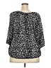 MICHAEL Michael Kors Animal Print Silver 3/4 Sleeve T-Shirt Size 2X - photo 2