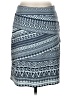 J. McLaughlin Print Blue Casual Skirt Size S - photo 1