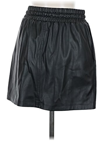Topshop Faux Leather Skirt (view 2)
