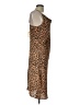 Hem & Thread Animal Print Brown Cocktail Dress Size L - photo 4