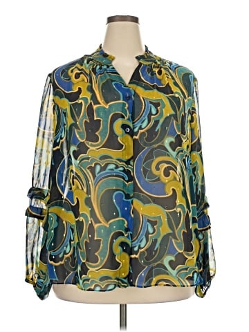 Chico's Long Sleeve Blouse (view 1)