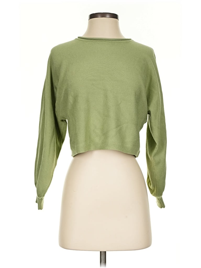 Pre-owned Zesica Turtleneck Sweater In Green