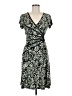 Connected Apparel Print Green Cocktail Dress Size 8 Petite - photo 1