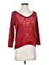Eyeshadow 100% Polyester Red Pullover Sweater Size S - photo 1