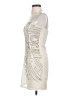 H&M 100% Polyester Ivory Cocktail Dress Size 6 - photo 5