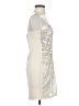 H&M 100% Polyester Ivory Cocktail Dress Size 6 - photo 4