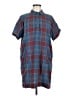 Toad & Co Plaid Blue Casual Dress Size M - photo 1