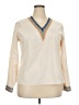 Unbranded 100% Polyester Ivory Long Sleeve Blouse Size XXL - photo 1