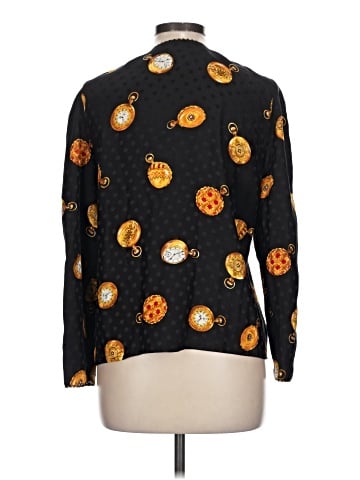 Maggy London Long Sleeve Silk Top (view 2)