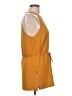 Theory 100% Polyester Orange Sleeveless Blouse Size L - photo 4