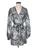 Buddy Love 100% Polyester Print Silver Casual Dress Size XS - photo 1