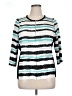 MING WANG 100% Polyester Teal 3/4 Sleeve Blouse Size 0X - photo 1