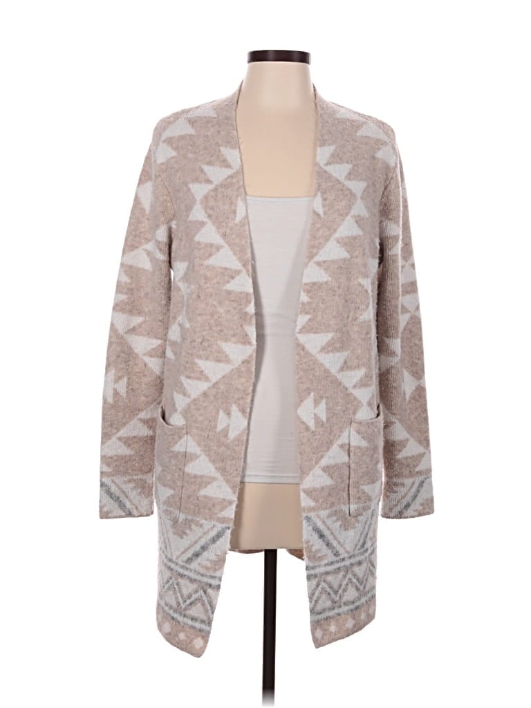 Pre-owned Frye Cardigan Sweater In Tan
