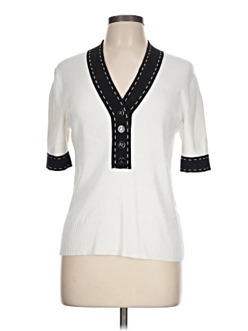 Karl Lagerfeld Paris Short Sleeve Top (view 1)