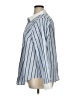 Torrid Stripes Blue Long Sleeve Button-Down Shirt Size 1X Plus (1) - photo 5
