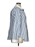 Torrid Stripes Blue Long Sleeve Button-Down Shirt Size 1X Plus (1) - photo 4