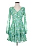 Jessica Simpson 100% Polyester Paisley Green Cocktail Dress Size XS - photo 1