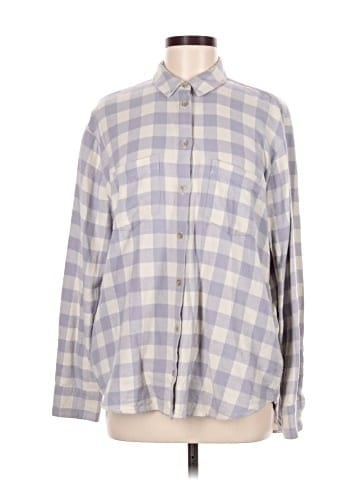 Madewell Flannel Sunday Shirt in Latton Plaid (view 1)