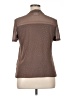 Agenda Brown Short Sleeve Top Size XL - photo 2