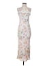 Hello Molly 100% Polyester Floral Ivory Pink Cocktail Dress Size 2 - photo 1