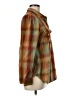 Treasure & Bond Plaid Brown Long Sleeve Button-Down Shirt Size M - photo 4