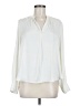 M Magaschoni Ivory Long Sleeve Blouse Size M - photo 1