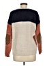Pink Owl Color Block Brown Pullover Sweater Size M - photo 2