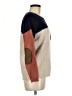 Pink Owl Color Block Brown Pullover Sweater Size M - photo 4