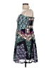 Love, Fire 100% Polyester Print Teal Cocktail Dress Size L - photo 5