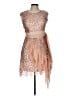 Assorted Brands 100% Polyester Tan Cocktail Dress Size L - photo 1