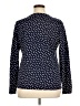 Talbots Polka Dots Blue Long Sleeve Top Size XL - photo 2