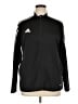 Adidas 100% Polyester Black Track Jacket Size 1X - photo 1