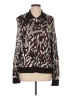 St. John 100% Viscose Animal Print Brown Sweatshirt Size L - photo 1