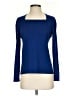 Classiques Entier 100% Wool Blue Long Sleeve Top Size S - photo 1