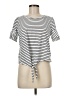 Unbranded Stripes White Short Sleeve T-Shirt Size M - photo 1