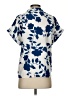 Shein Floral Blue Short Sleeve Blouse Size 4 - photo 2