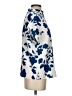 Shein Floral Blue Short Sleeve Blouse Size 4 - photo 4