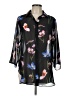 Raffinalla 100% Polyester Floral Black 3/4 Sleeve Blouse Size 10 - photo 1