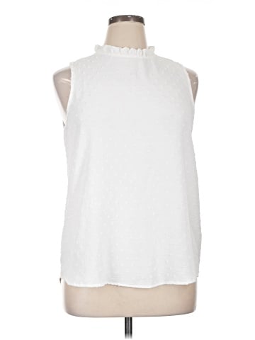 Olivia Grey Sleeveless Blouse (view 1)
