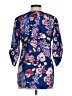 Yumi Kim 100% Polyester Floral Blue 3/4 Sleeve Blouse Size M - photo 2