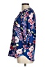 Yumi Kim 100% Polyester Floral Blue 3/4 Sleeve Blouse Size M - photo 5
