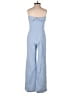 Assorted Brands Solid Blue Jumpsuit Size XS - photo 2