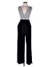Kaileigh Chevron-herringbone Black Jumpsuit Size M - photo 1