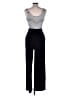 Kaileigh Chevron-herringbone Black Jumpsuit Size M - photo 2