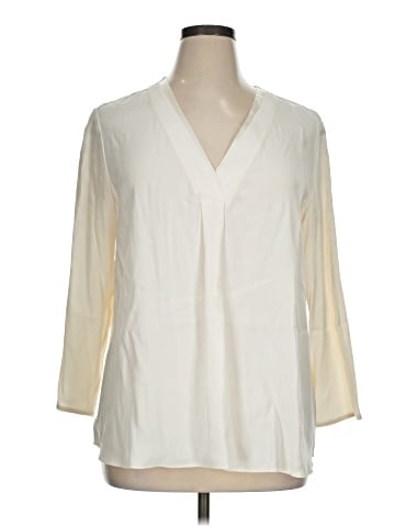 Lafayette 148 New York 3/4 Sleeve Silk Top (view 1)