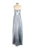 LoveShackFancy 100% Polyester Metallic Silver Cocktail Dress Size 2 - photo 2
